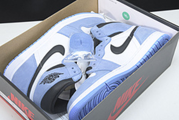 AIR Jordan 1 Retro High White University Blue Black 555088-134