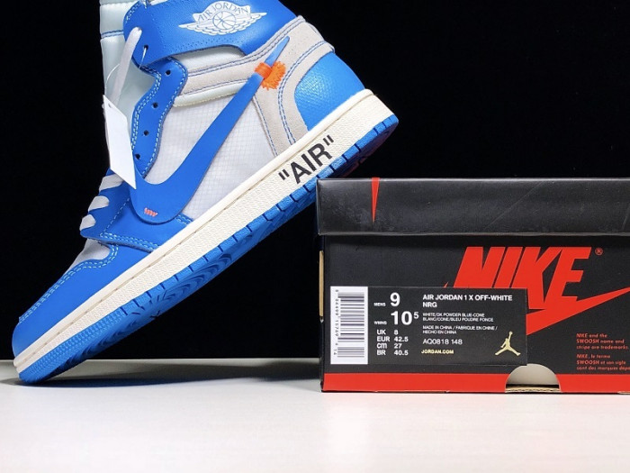 OF x Air Jordan 1 UNC AQ0818-148