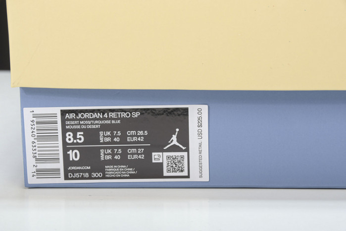 Air Jordan 4 Retro SP 30th Anniversary Union Desert Moss DJ5718-300