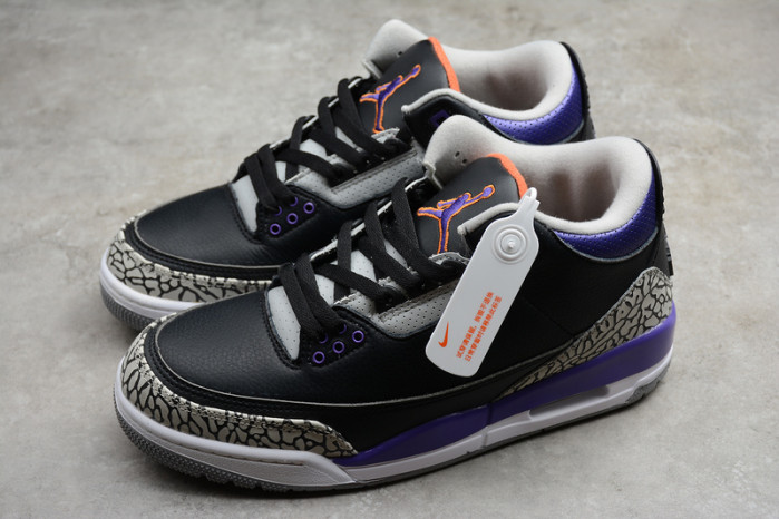 Air Jordan 3 Retro Black Court Purple CT8532-050