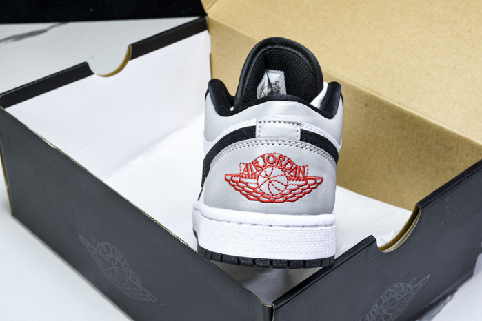 Air Jordan 1 Low SE White Fire Red Black Matte Silver HF3148-106