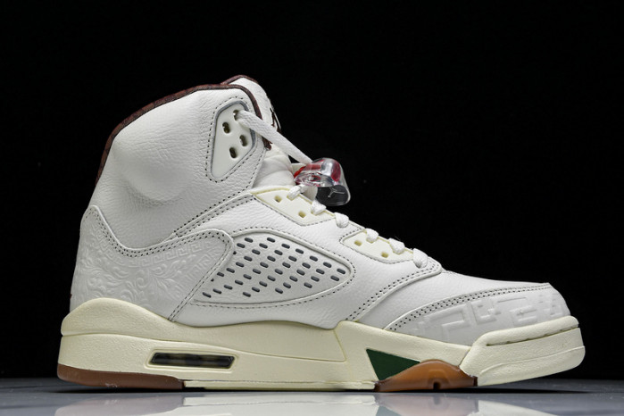Air Jordan 5 "El Grito" Sail and Dark Pony HF8833-100