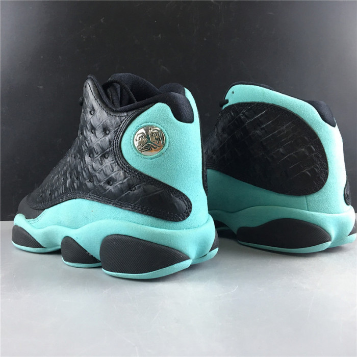 AIR JORDAN 13 RETRO BLACK ISLAND GREEN 414571-030
