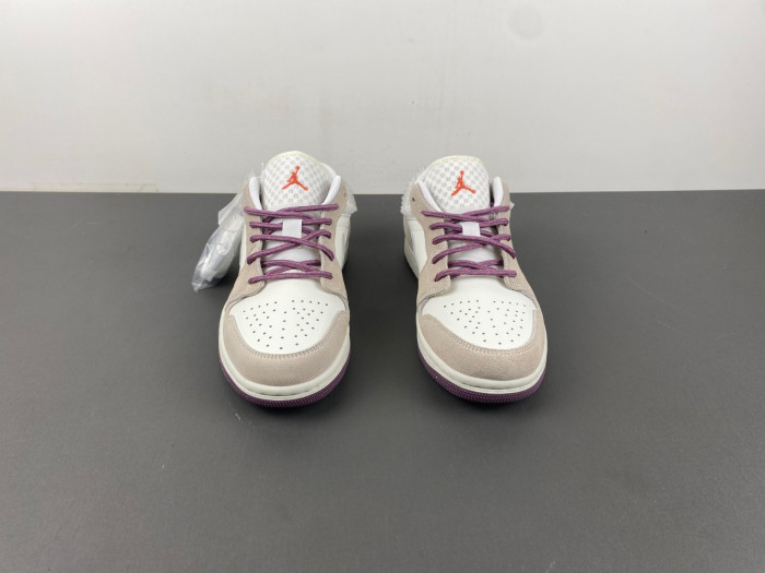Air Jordan 1 Low GS SAIL LEGEND LIGHT BROWN VIOLET DUST NEUUTRAL GREY FQ8094-100
