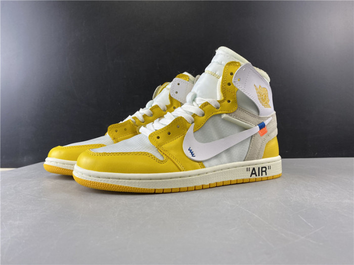 AIR JORDAN 1 X OF NRG WHITE YELLOW AQ0818 149