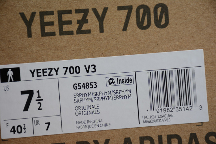 Adidas Yeezy 700 V3 “Srphym"G54853