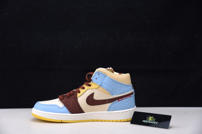 Maison Chateau Rouge x Air Jordan 1 High Mid  Fearless CU2803-200